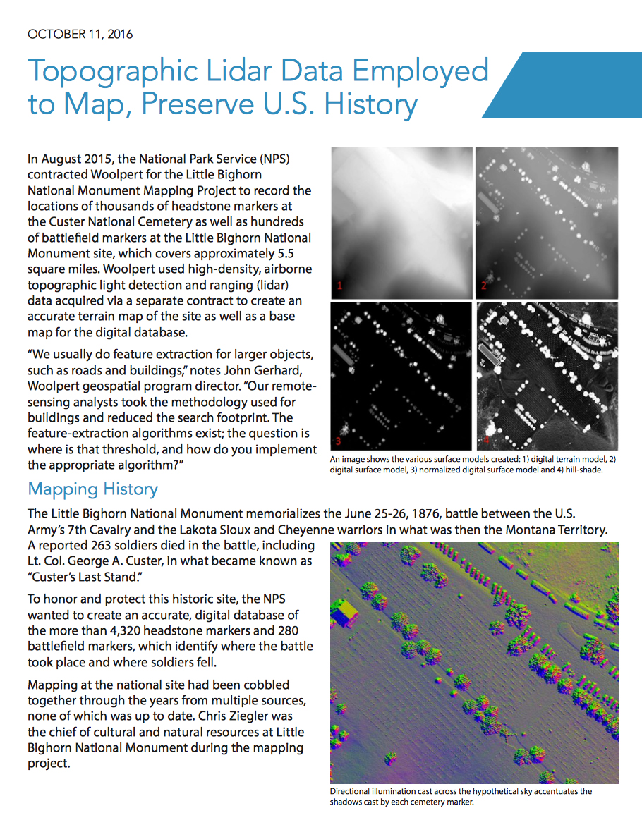 Topographic Lidar Data Employed To Map Preserve Us History Woolpert 0956