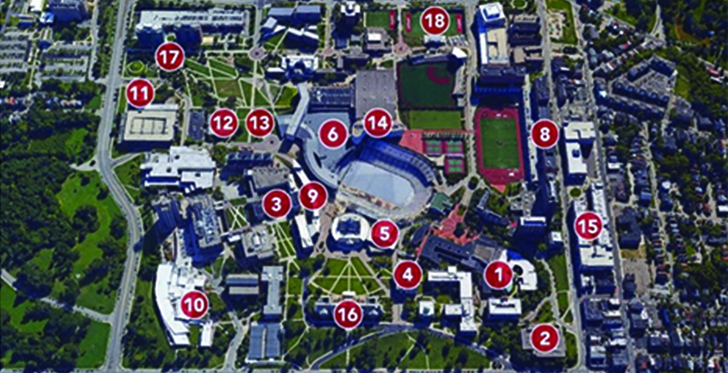 University Cincinnati Campus Map