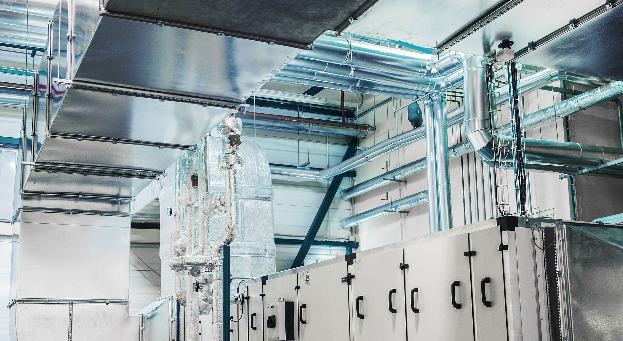 Metal mechanical, electrical, and plumbing systems integrated in a building structure, showcasing advanced MEP engineering services.